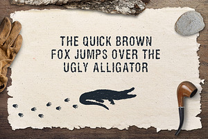 Ugly Alligator. Handmade Grunge Font