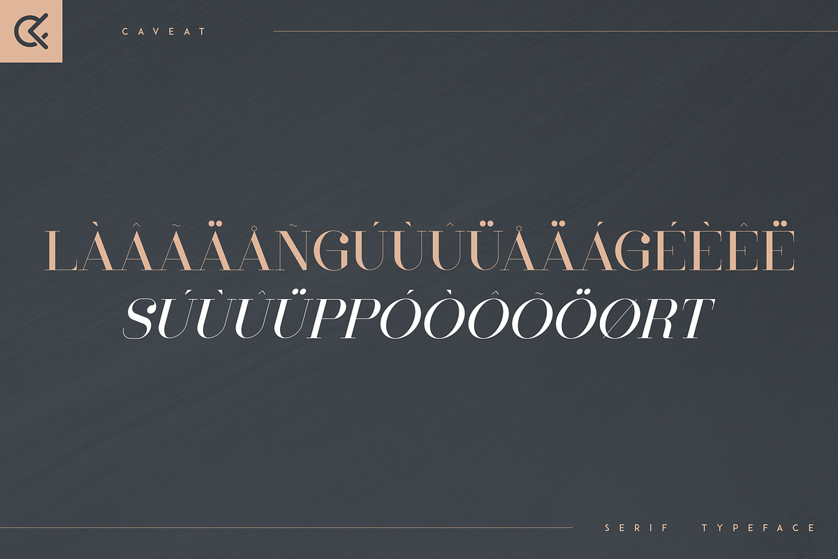 Caveat - Luxury Serif Typeface, a Serif Font by Only Fonts (Photo 9 of 10)
