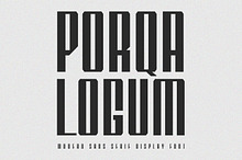 Porqa Logum Modern Sans Serif Font