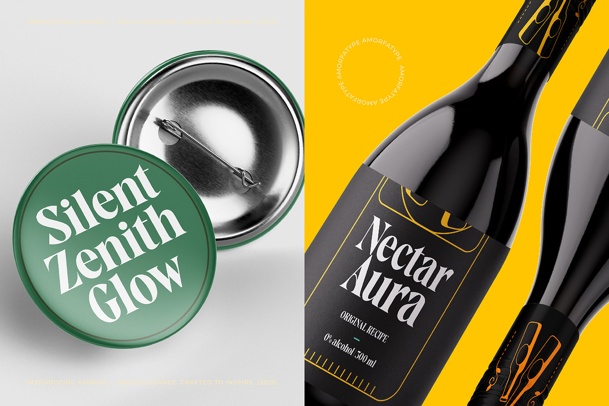 Avingal New Serif Bold Display, a Serif Font by AmorfaType (Photo 4 of 11)