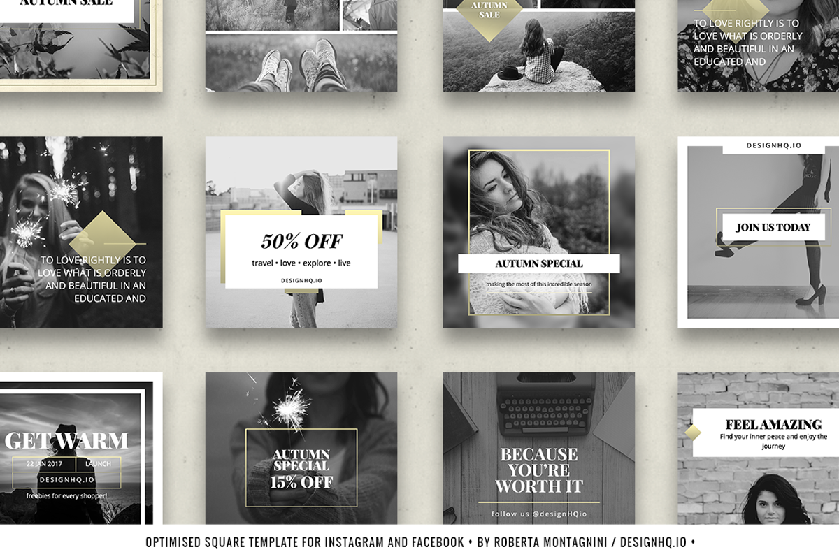 CHIC INSTAGRAM PACK, a Social Media Template by DESIGN HQ (Photo 4 of 4)