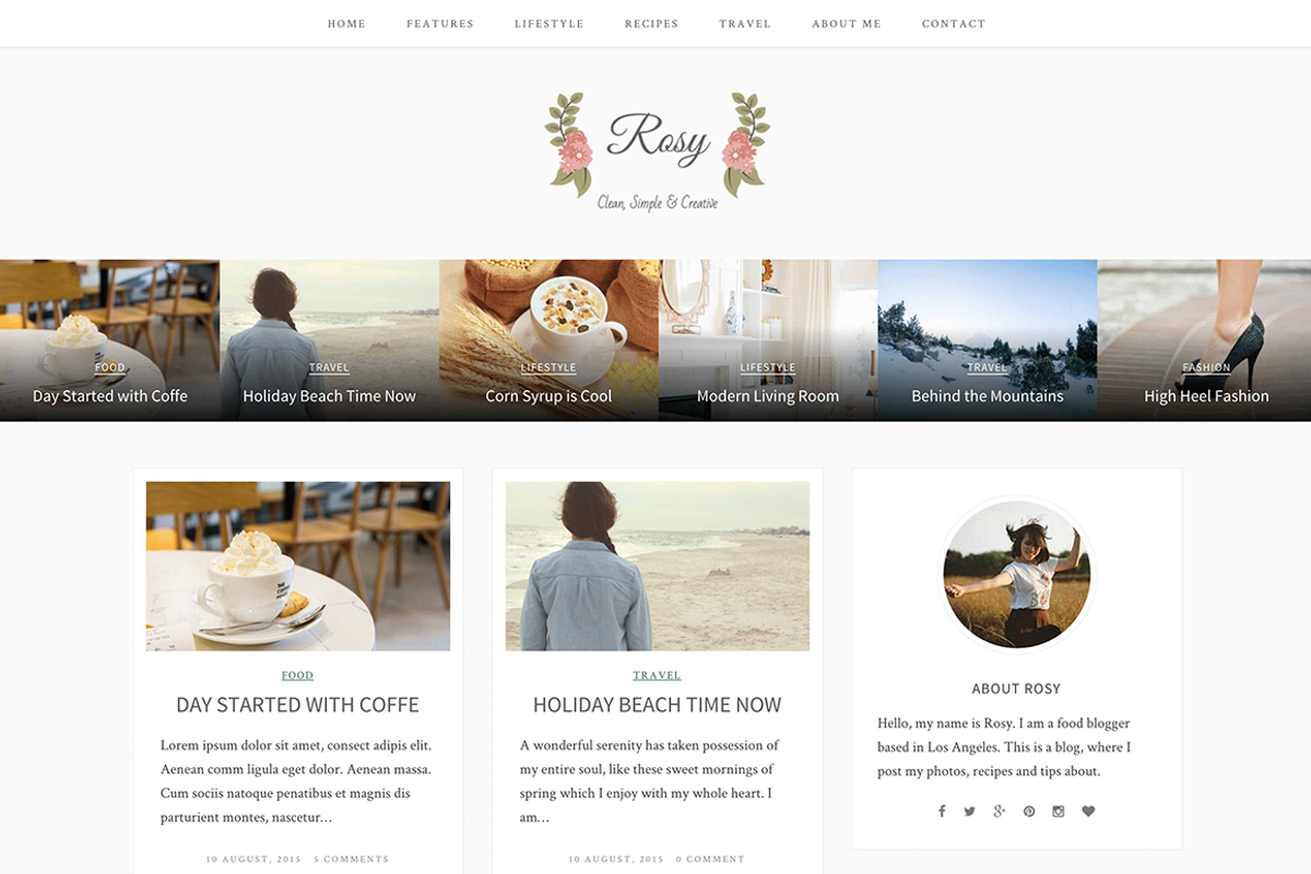 Rosy- Beautiful WordPress Blog Theme, a WordPress Template by ShapedTheme (Photo 3 of 4)