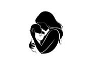 50 Mother and Baby Love Silhouette S, an Illustration by Designs_River (Thumbnail 50 of 51)