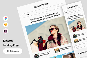 Glamorous - News Landing Page