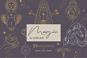 Magic woman feminine pack, a Person Illustration by Alisovna (Thumbnail 1 of 12)