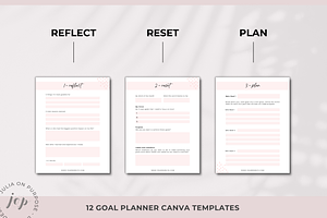 Goal Planner Workbook Canva Template