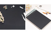 2 Black Backgrounds for Artists, a Mockup by Sunny Design (Thumbnail 2 of 3)