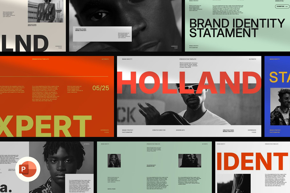 Holland - Brand Identity PowerPoint, a Presentation Template by Creatorism (Photo 1 of 10)