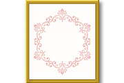 Floral Abstract Round Vector Frame, a Pattern Graphic by FineArtStudio (Thumbnail 2 of 3)