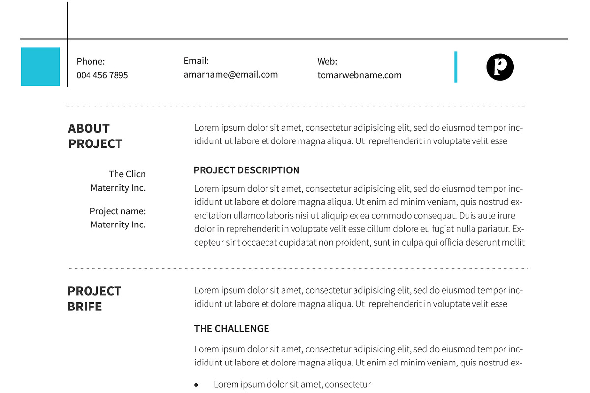 Proposal Template 02, a Stationery Template by DesignGhar (Photo 8 of 10)