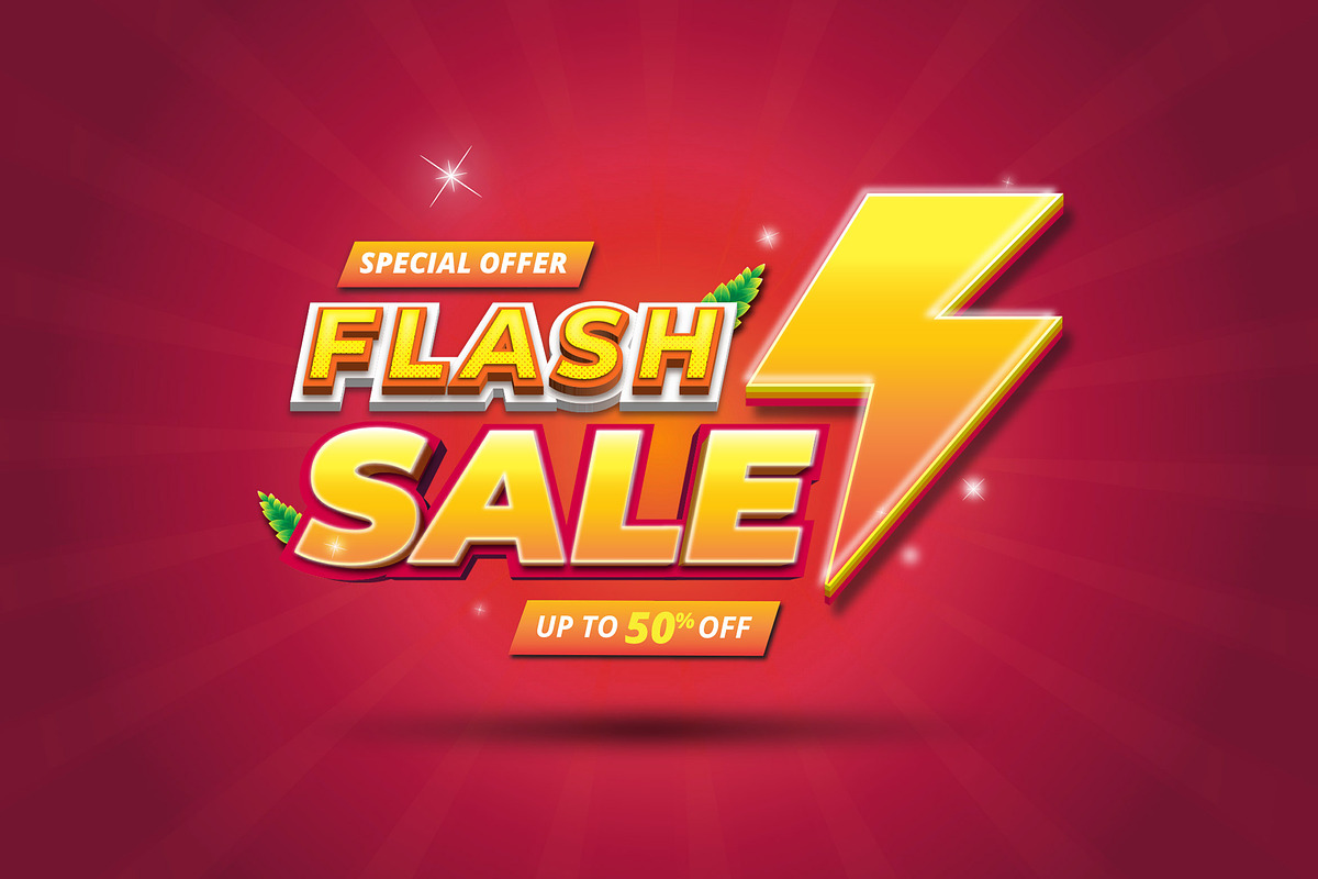 Flash Sale Banner, a Marketing Template by Artlogs x Modaldesain (Photo 1 of 2)