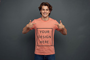 T-Shirt Mockup - Peach Edition, a Shirt Mockup by ForhadGFX (Thumbnail 8 of 12)