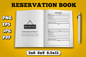 Reservation Book Kdp Template