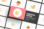 Coronavirus | 16 Flat Icons Set, an Icon by Alex Blogoodf (Thumbnail 1 of 12)