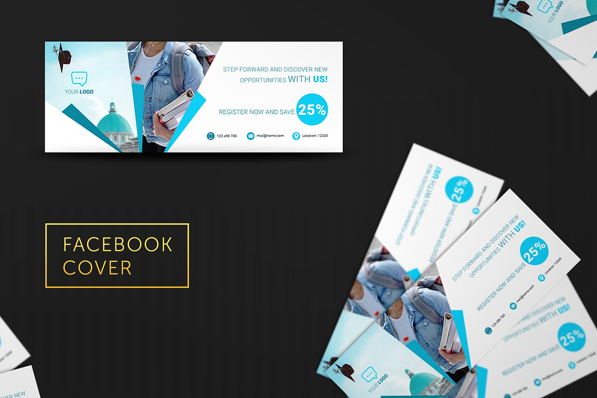 Language Center Facebook Covers, a Social Media Template by UNIK Agency (Photo 6 of 7)