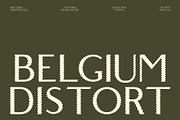 Belgium Distort, a Sans Serif Font by Craft Supply Co. (Thumbnail 1 of 8)
