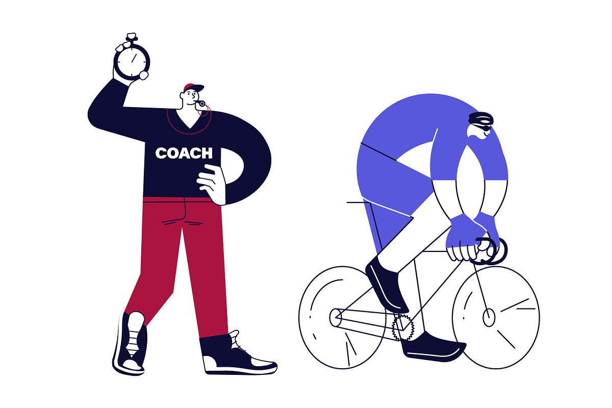 Competitive Sport Players Pack, an Illustration by Lucky Shop (Photo 11 of 12)