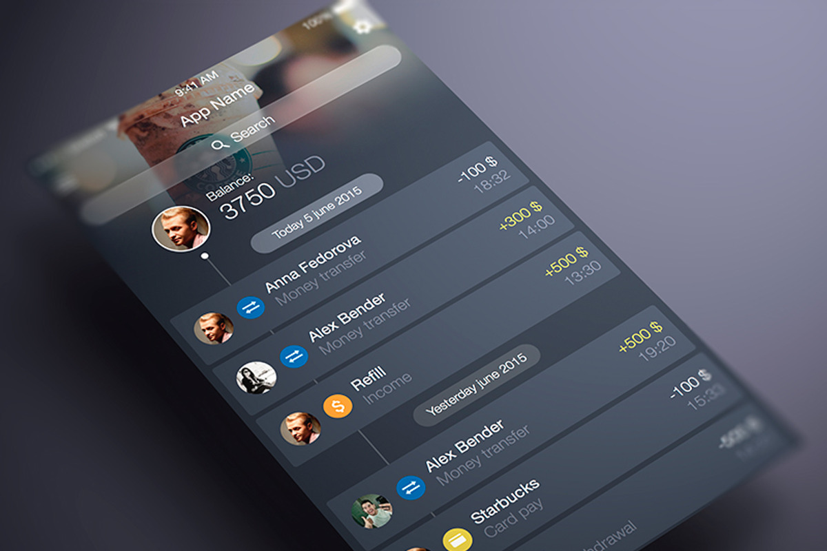 Finance App UI, an App Template by ALEX BENDER UI STORE (Photo 5 of 5)