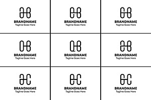 AHB EHB GHB OHB QHB ZHB AHC EHC GHC, a Branding & Logo Template by Pray Art Design Studio