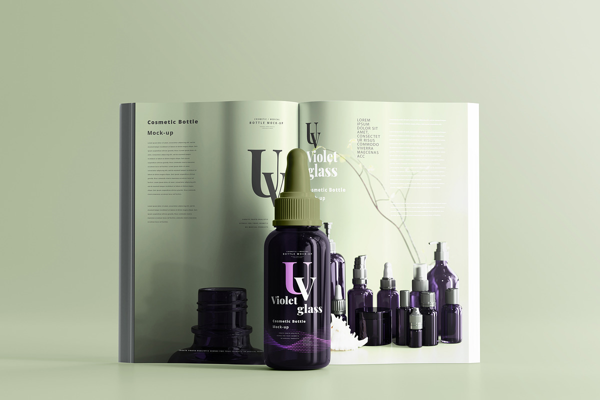 220+ Violet Glass Mock-up Bundle, a Cups & Container Mockup by pmvch (Photo 39 of 199)