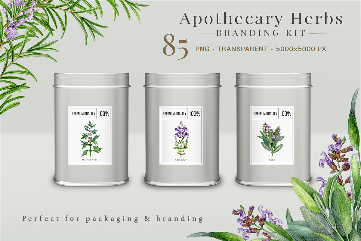 Herbal Apothecary Brand Kit, a Healthcare Illustration by AnitaPol (Photo 16 of 18)