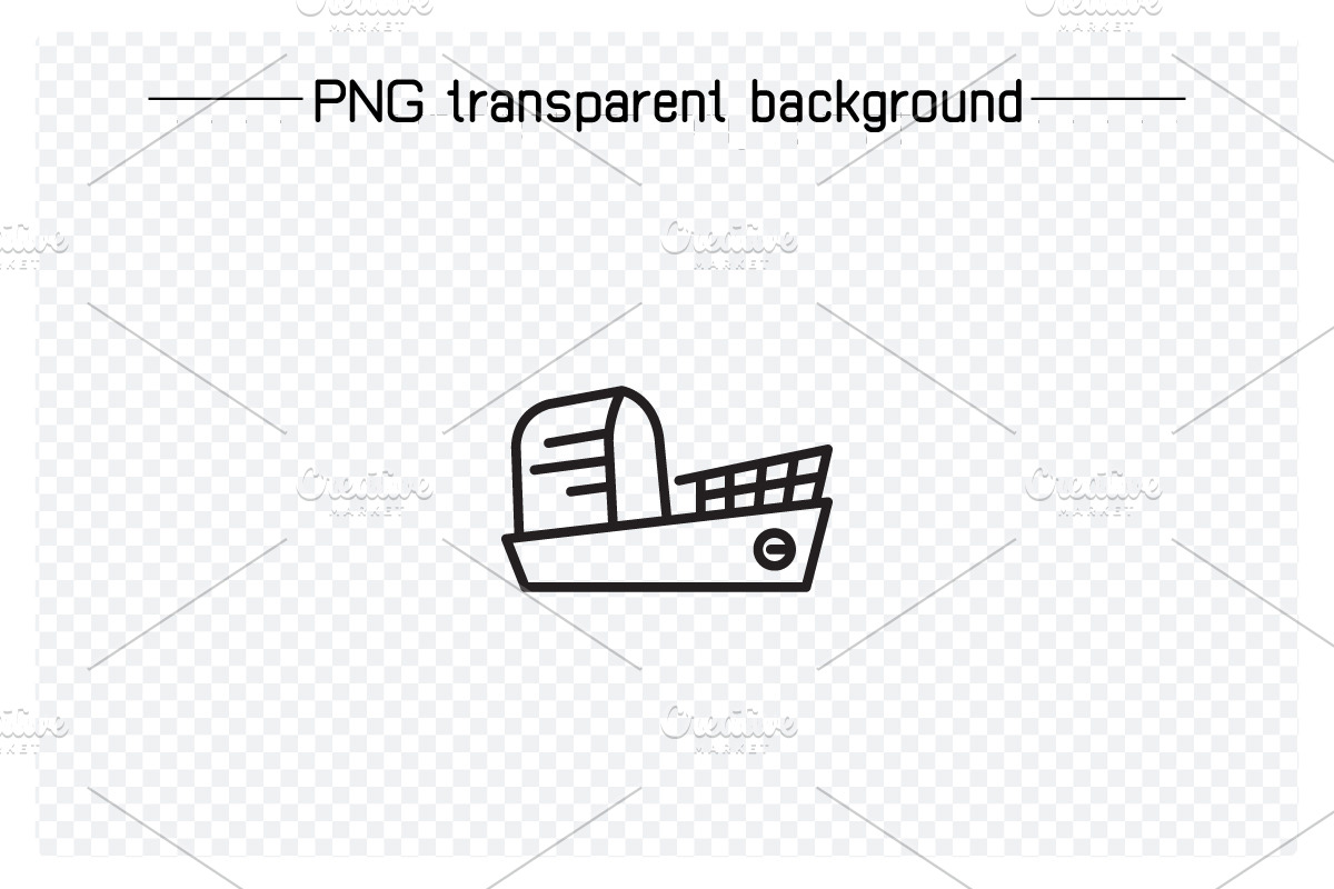 Ship and Boat Line Icons Set, an Outline Icon by Designfour (Photo 4 of 7)