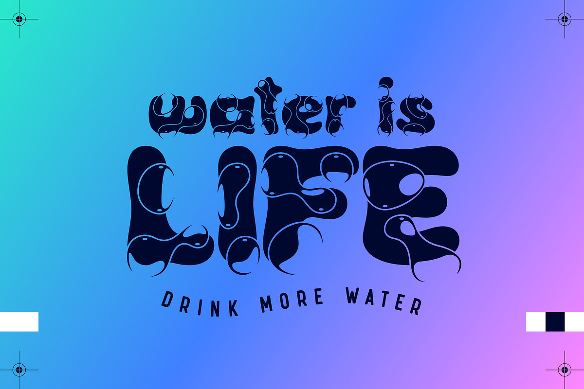 Wetty Penny font, a Symbol Font by Gleb Guralnyk (Photo 4 of 5)