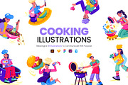 Flat Cooking Illustrations, a Food Illustration by Prosymbols (Thumbnail 1 of 8)