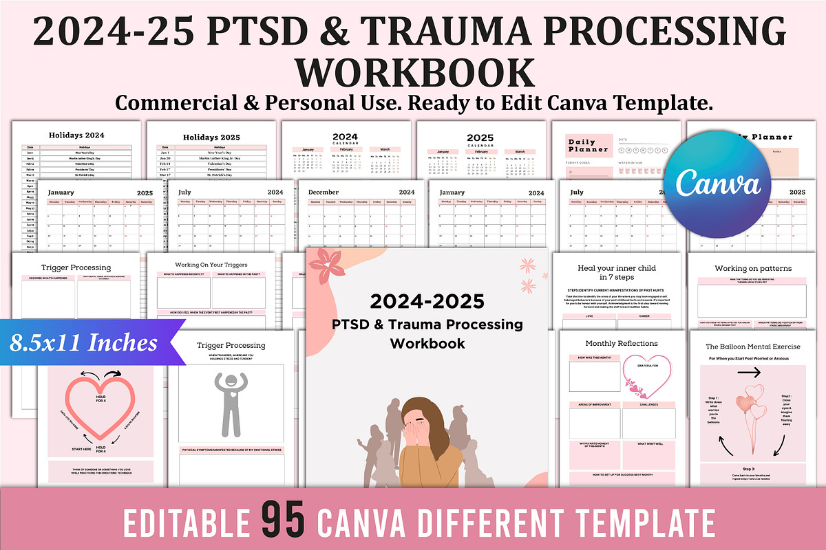 60 Canva KDP Interior, a Stationery Template by Shumaya (Photo 4 of 7)