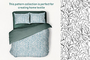 Lineart floral leaves patterns, a Texture Illustration by Dina Guiter (Thumbnail 17 of 20)