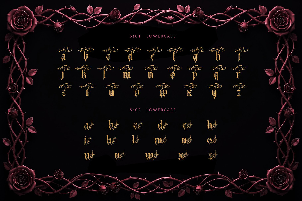 Gothica Sanctora Typeface, a Blackletter Font by alit design (Photo 2 of 18)