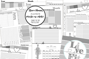 Editable Fitness Planner Templates