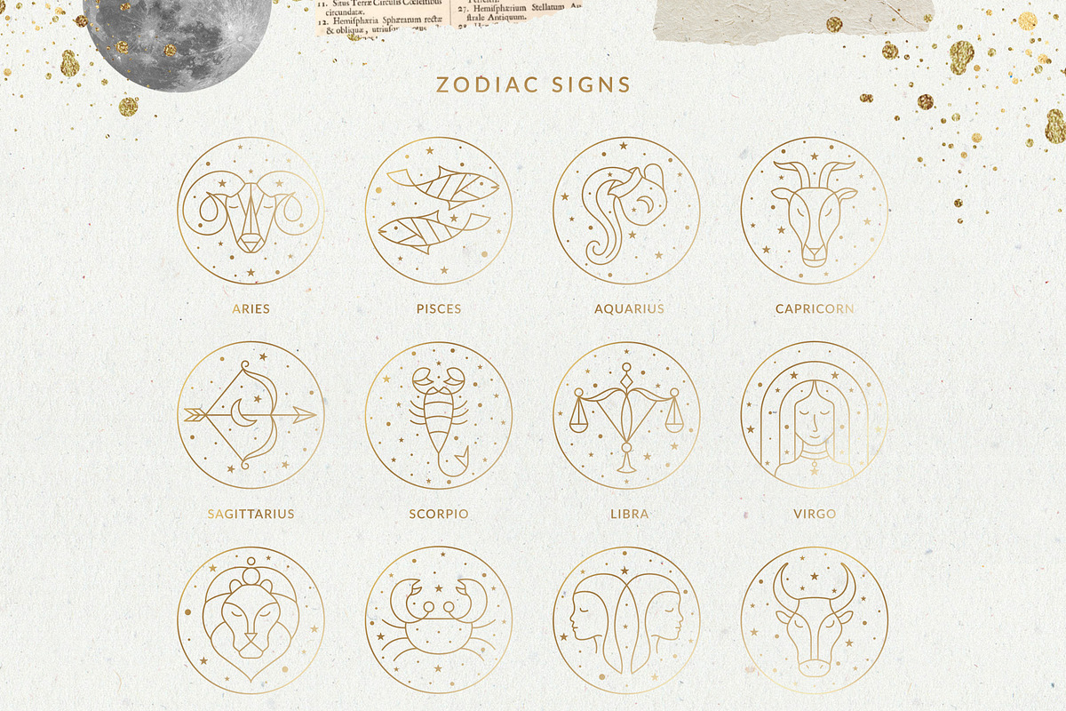Zodiac and Constellation Collection, an Outline Icon by Pixejoo (Photo 8 of 11)