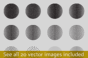Circle Tones Vol. 20 | 20 Vectors, a Texture Graphic by invisiblelayer (Thumbnail 2 of 5)