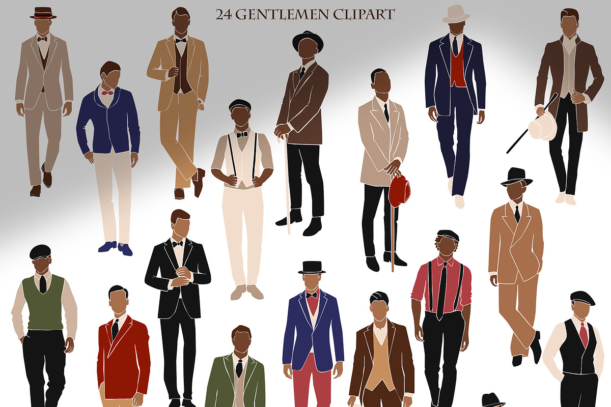 Gentlemen abstract collection, a Decorative Illustration by EasyArt (Photo 8 of 10)