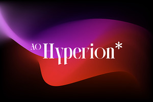 AO Hyperion - Display Typeface