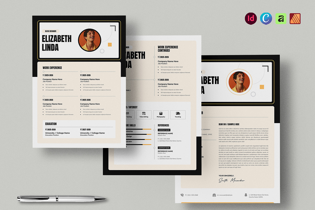 Resume Template CV, a Resume Template by NorthPeak (Photo 1 of 6)