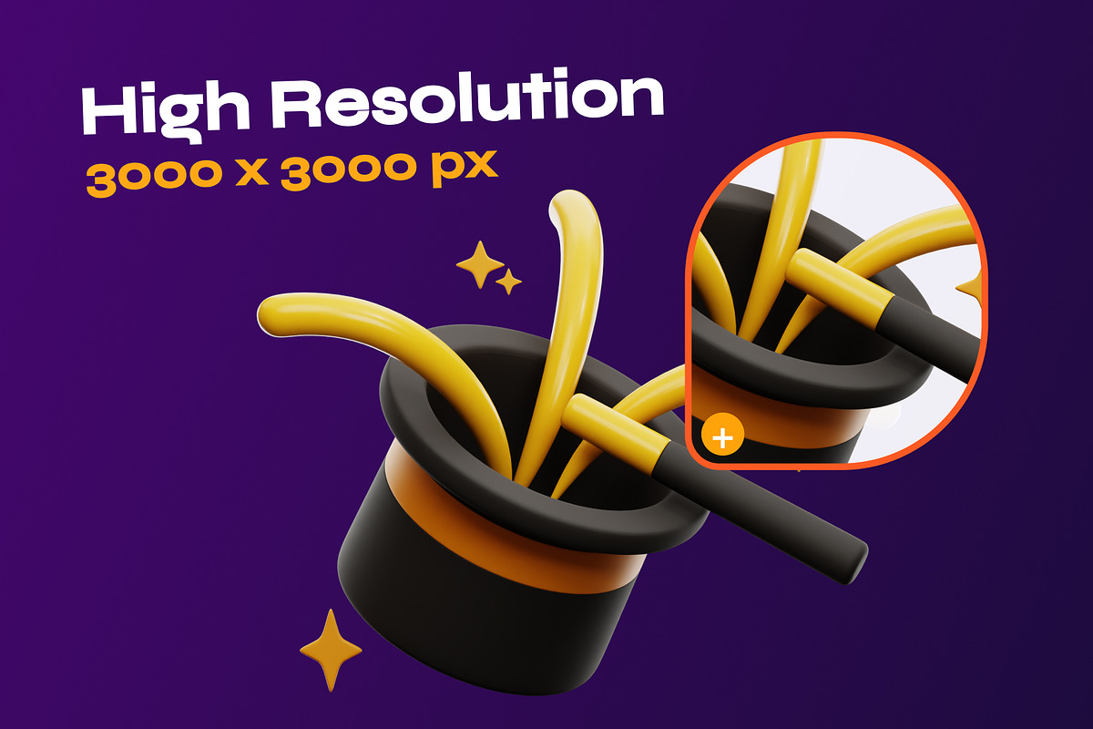 Birthday 3D Icon pack, a Food & Drink 3D Model by orenjidesign (Photo 3 of 8)