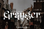 Granger - Vintage Blackletter, a Blackletter Font by NendesKombet Studio (Thumbnail 1 of 10)