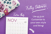 2022-2024 Calendar InDesign Template, a Templates & Theme by Janice Designs (Thumbnail 5 of 8)