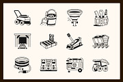 Coal Mine Industry Drawing, an Outline Icon by Vectors Market (Thumbnail 6 of 9)