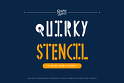 Quirky Stencil Decorative Font, a Handwritten Font by Graphic Spirit (Thumbnail 1 of 8)