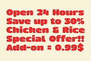 Eatvetica - Bold Food Font, a Sans Serif Font by limitype (Thumbnail 10 of 15)
