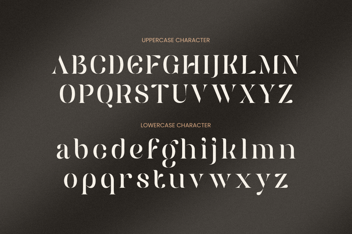 Mediora – Luxury Stencil Logo Font, a Serif Font by Sensatype (Photo 11 of 13)
