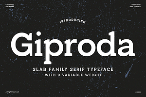 Giproda – Western Family Slab Serif