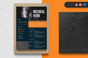 Photographer Modern CV Resume