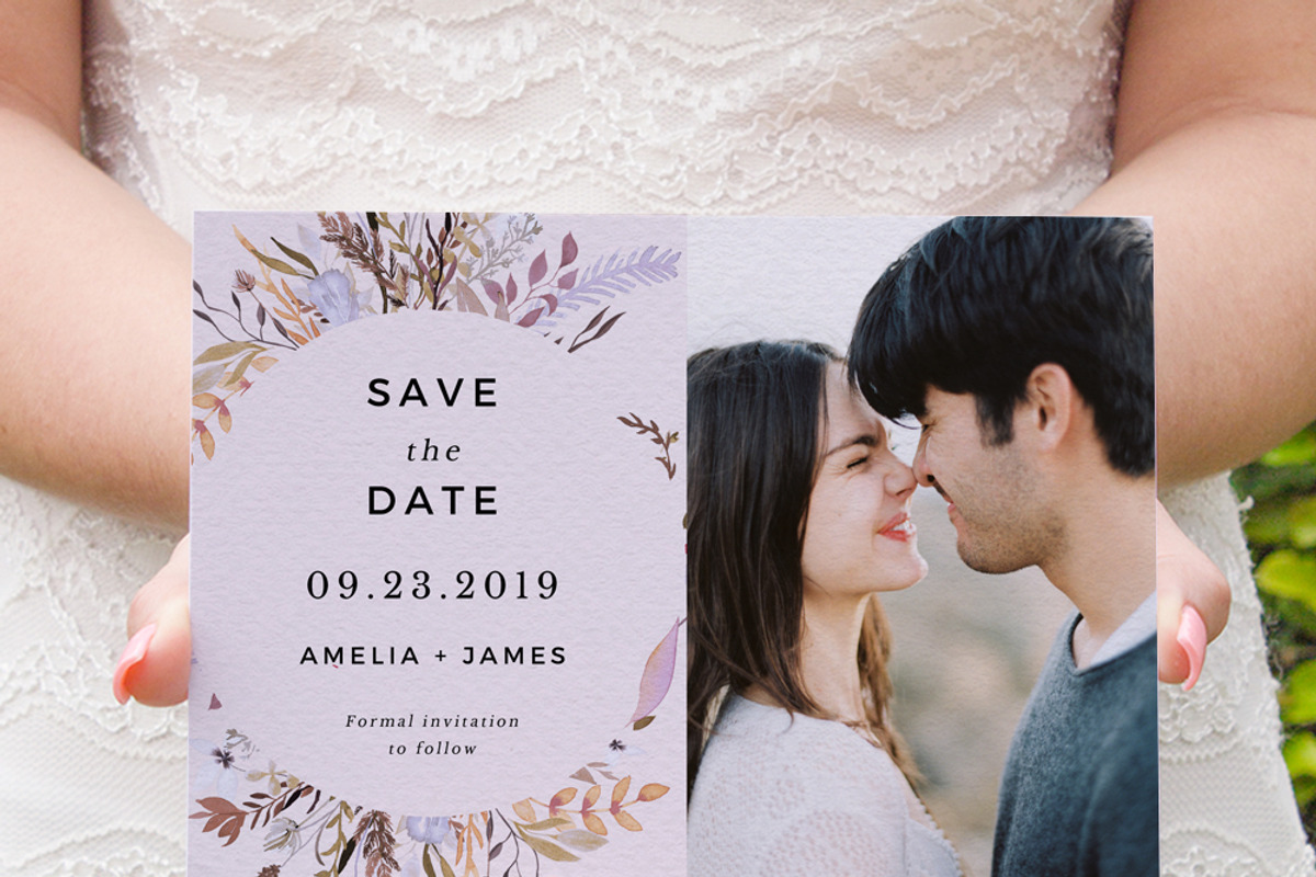 Sweet Floral Wreath Invitation Set, an Invitation Template by Inkpower (Photo 5 of 7)