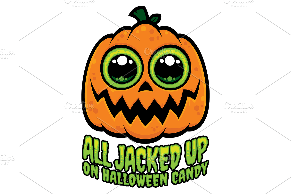 All Jacked Up on Halloween Candy, a Seasonal Illustration by Schwegel Illustration (Photo 3 of 3)