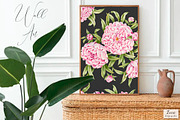 Peony Bloom Pattern & Motifs, a Pattern Graphic by Zeesi Design Garden (Thumbnail 5 of 11)