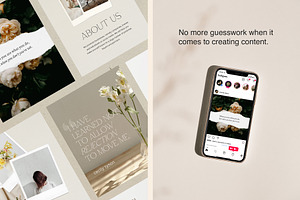 Minimal Floral Instagram Templates